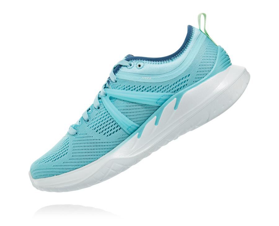 Hoka One One Tivra Löparskor Dam - Blå/Vita - UHIYL-0413